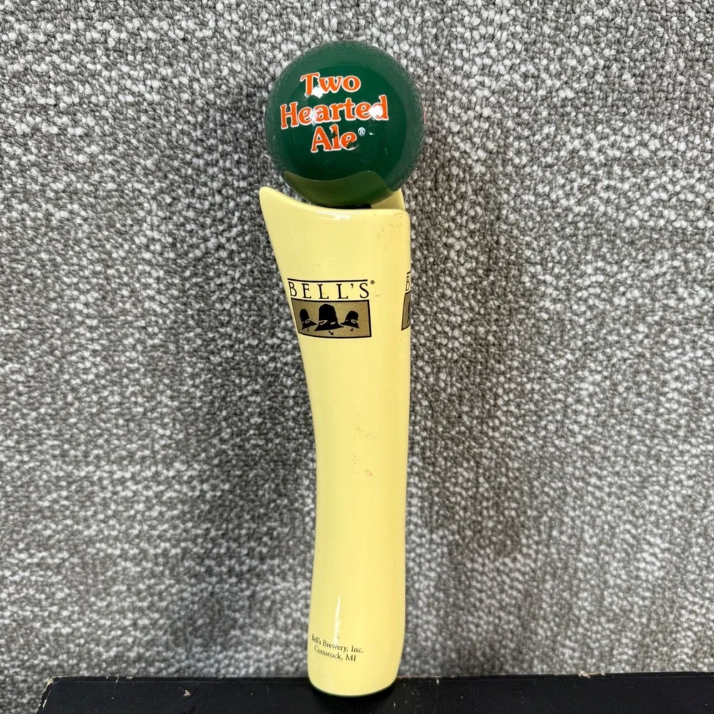 Bell's Two Hearted Ale Beer Tap Handle Yellow Green Globe Craft Beer Bar Decor